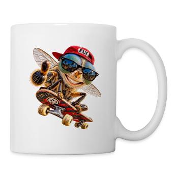 "Fly with me" - Tasse - Weiß - Rechts