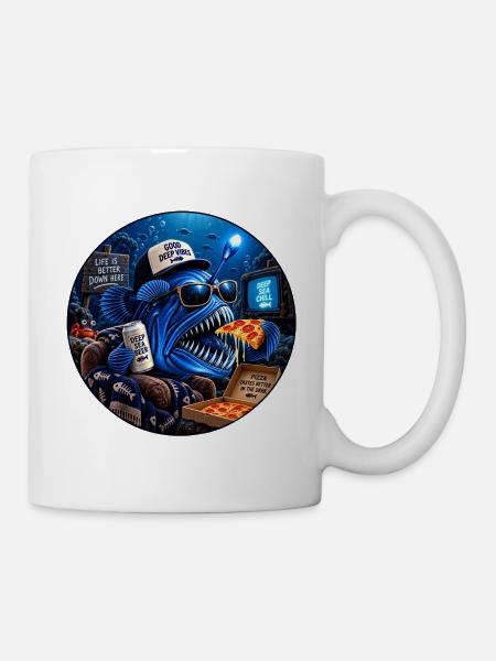 "Life is better down here" - Tasse - Weiß