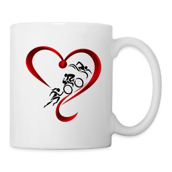Triathlon-holic - Tasse - Weiß - Rechts