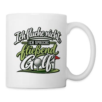 Ich fluche nicht ich spreche fließend Golf - Golfe - Tasse - Weiß - Rechts