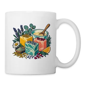 Seifenwerkstatt – Duftende Ideen von Hand - Tasse - Weiß - Rechts