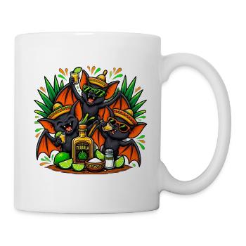 Tequila Fledermaus Fiesta - Tasse - Weiß - Rechts