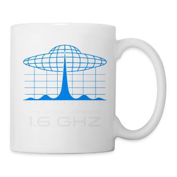 1,6 GHz Weltraumsignal – The Sky Is Listening - Tasse - Weiß - Rechts