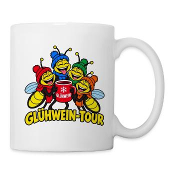 Männer Glühweintour Weihnachtsmarkt - Tasse - Weiß - Rechts