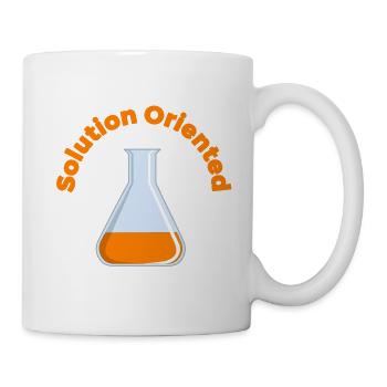 Lösungsorientierter Labbecher Grafik - Tasse - Weiß - Rechts