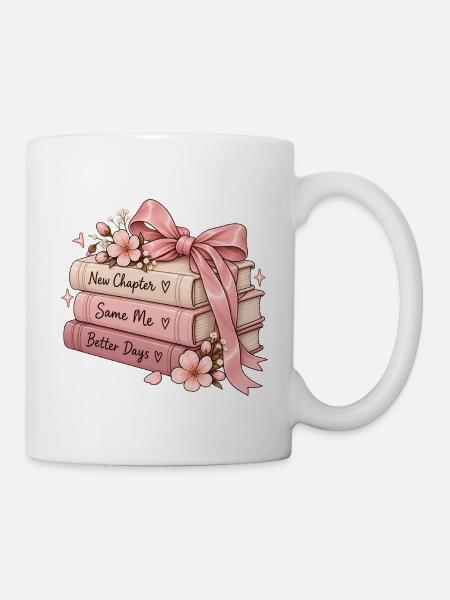 New Chapter Same Me Better Days - Tasse - Weiß