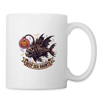 Anglerfisch Halloween Fisch - Tasse - Weiß - Rechts