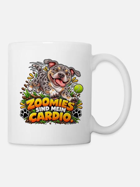Zoomies sind mein Cardio - Tasse - Weiß