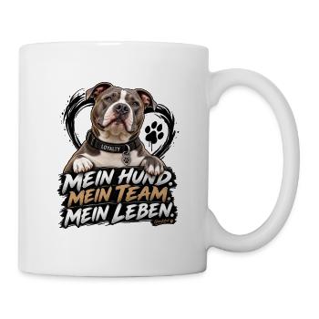 Listenhund mein Team fürs Leben - Tasse - Weiß - Rechts