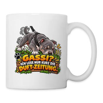 Gassi mit Schnüffelpause - Tasse - Weiß - Rechts