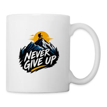 Gipfel ohne Aufgeben - Tasse - Weiß - Rechts
