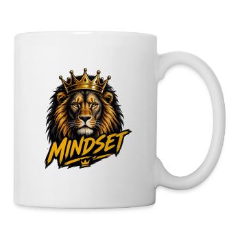 Goldener Geist, gekrönter Löwe - Tasse - Weiß - Rechts