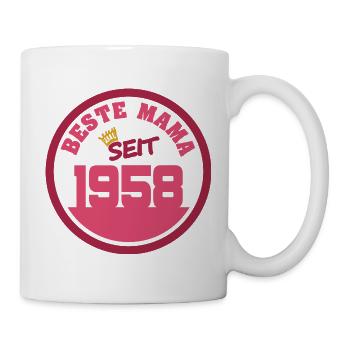 Mama 1958 - Tasse - Weiß - Rechts