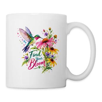 Find Your Bloom Hummingbird - Tasse - Weiß - Rechts