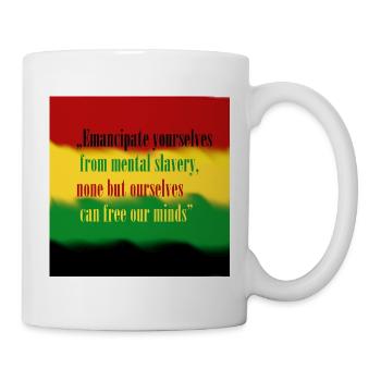 Liebe und Frieden - Tasse - Weiß - Rechts