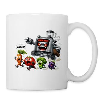 Zeichentrick-Gemüsejagdroboter - Tasse - Weiß - Rechts