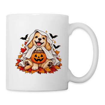 Süßer Geisterhund Halloween - Tasse - Weiß - Rechts