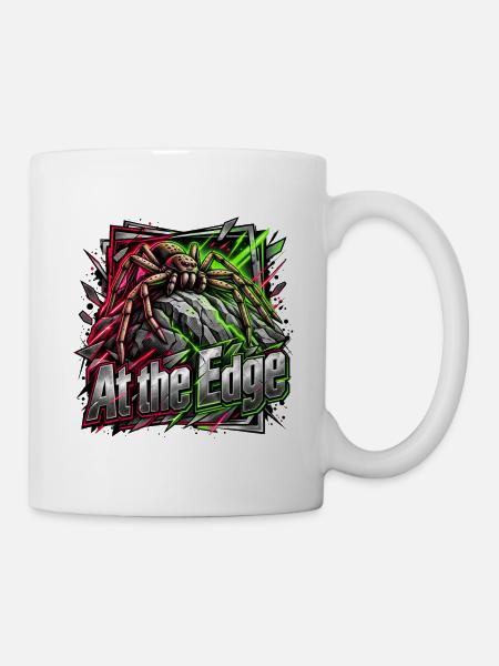 Spinne am Neonrand - Tasse - Weiß