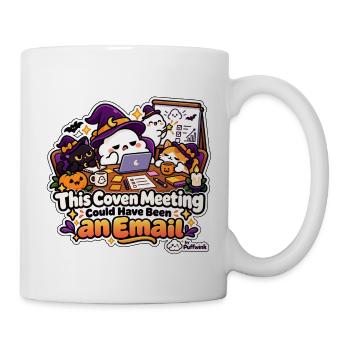 Halloween – Dieses Treffen hätte eine E-Mail sein können - Tasse - Weiß - Rechts