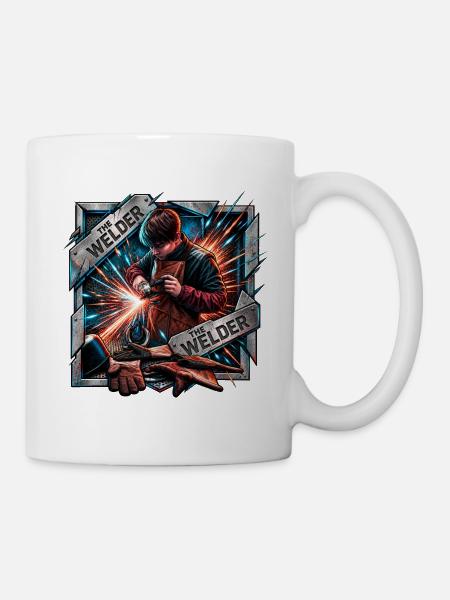 The Welder Funkenkraft - Tasse - Weiß