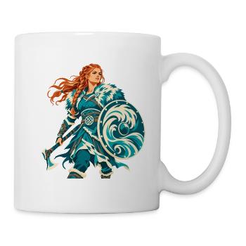 Schildmaid Wikingerin Shieldmaiden Valkyrie - Tasse - Weiß - Rechts
