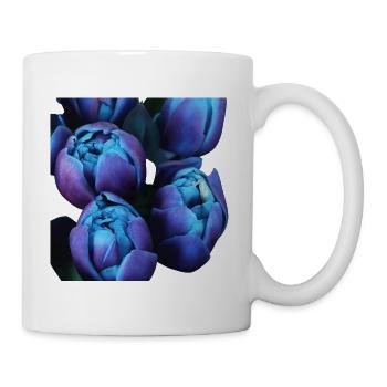 Indigo-Blüten-Tulpen - Tasse - Weiß - Rechts
