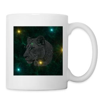 Wolfsstern im Sternenraum - Tasse - Weiß - Rechts