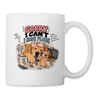 Entschuldigung, ich habe Pläne - Tasse - Weiß - Rechts