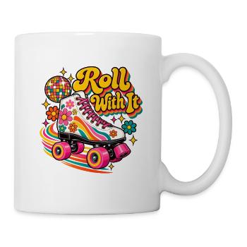 Roll With It Blumenroller - Tasse - Weiß - Rechts