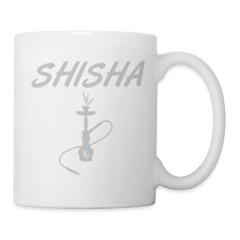 Shisha Hookah Silhouette Motiv - Tasse - Weiß - Rechts