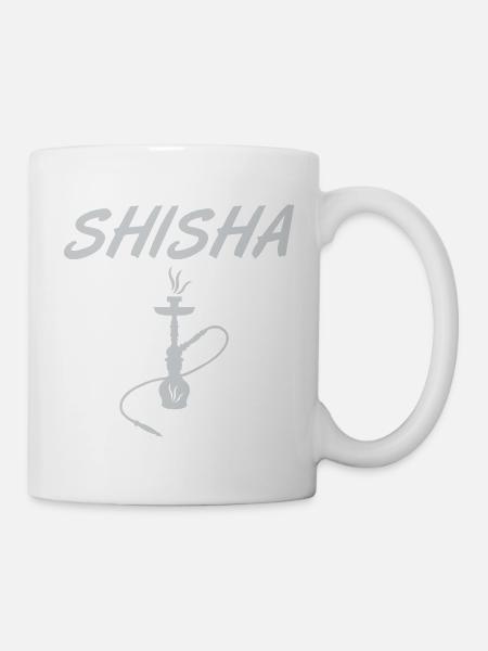 Shisha Hookah Silhouette Motiv - Tasse - Weiß