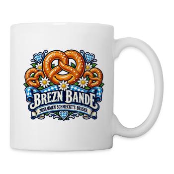 Brezn Bande – Zusammen schmeckt es besser - Tasse - Weiß - Rechts