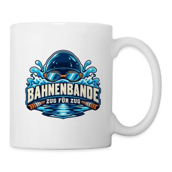 Bahnenbande – Zug für Zug - Tasse - Weiß - Rechts