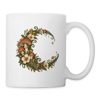 Hummel mit floralen Flügeln - Tasse - Weiß - Rechts
