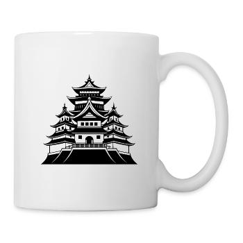 Japanische Burg - Tasse - Weiß - Rechts