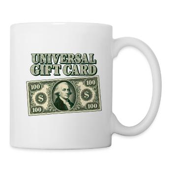 Universal-Geschenkkarte - Tasse - Weiß - Rechts