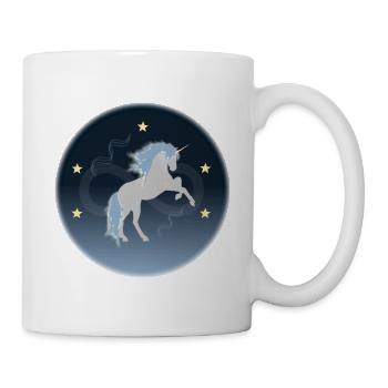 Einhorn - Kraft - Tasse - Weiß - Rechts