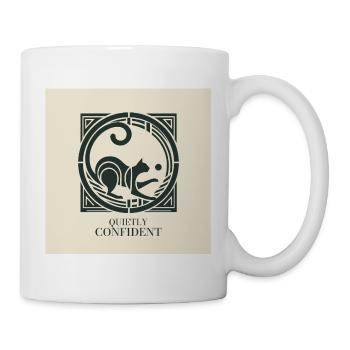 Quietly Confident – Elegante Katze - Tasse - Weiß - Rechts