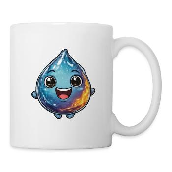 Wasser Tropfen  - Tasse - Weiß - Rechts