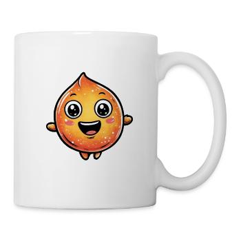 Kuscheliger Orangen Tropfen - Tasse - Weiß - Rechts