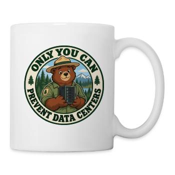 Wald statt Server - Tasse - Weiß - Rechts