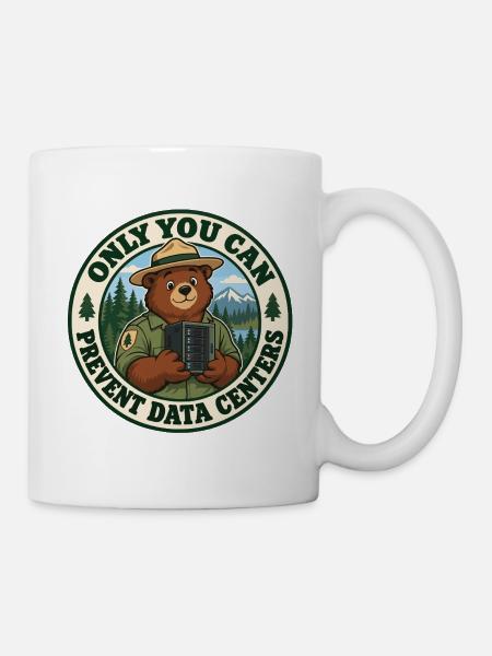 Wald statt Server - Tasse - Weiß