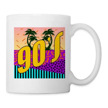 90s Neunziger Jahre - Tasse - Weiß - Rechts