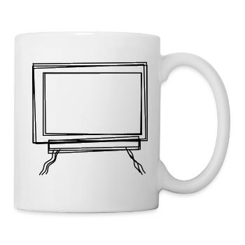 Tafel handgezeichnet - Tasse - Weiß - Rechts