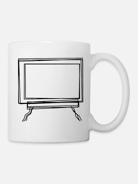 Tafel handgezeichnet - Tasse - Weiß