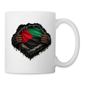 Flagge von Martinique Hyperrealistische Streetwear - Tasse - Weiß - Rechts