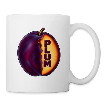 PLUM – Fruchtkunst - Tasse - Weiß - Rechts