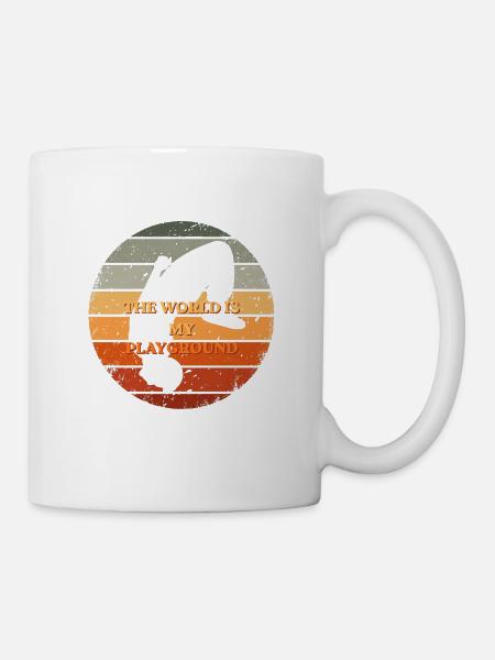 Die Welt ist mein Spielplatz - Tasse - Weiß