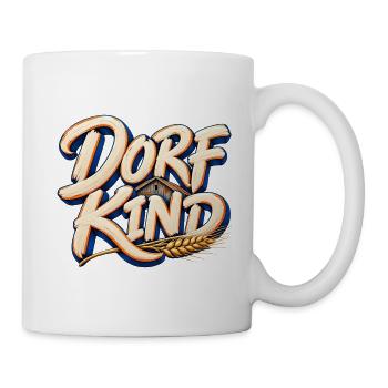 Dorfkind Landleben Schriftzug - Tasse - Weiß - Rechts