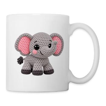 Amigurumi Elefant Kuscheltraum - Tasse - Weiß - Rechts